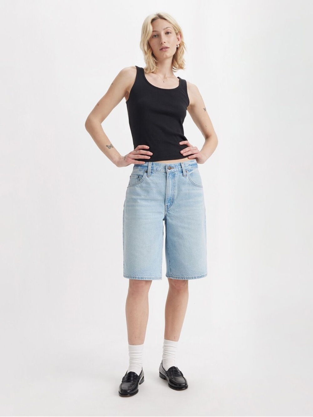 Levi’s Baggy Dad Jorts - Free People NEW - Picture 3 of 11